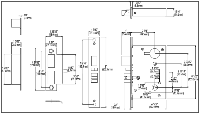 schlage mortise lock template